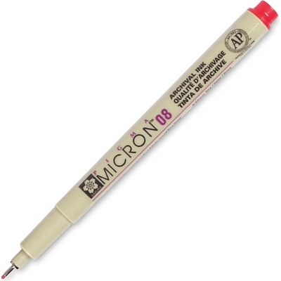 Technický liner SAKURA Pigma Micron 08 červený 0,5 mm