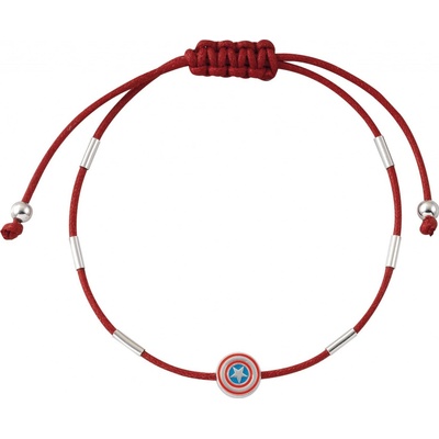 Disney Červený textilní náramek Captain America Marvel BS00064RNRL.CS