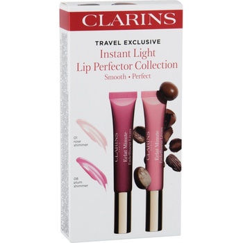 Clarins Instant Light Natural Lip Pefector lesk na pery 1 Rose Shimmer 12 ml