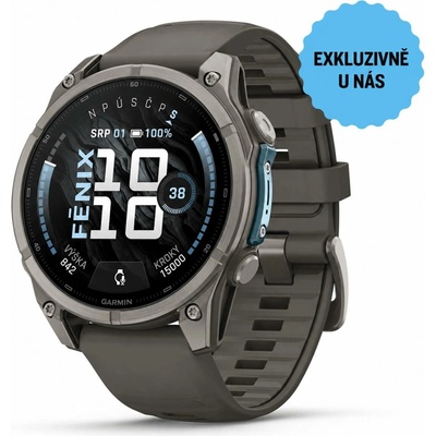 Garmin Fénix 9 - 47 mm, AMOLED, Sapphire, Titanium / Pebble Gray 010-04762-01