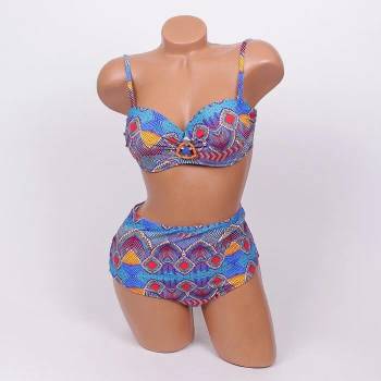 Image 1 of Бански в свежи цветове с висока талия чашка d