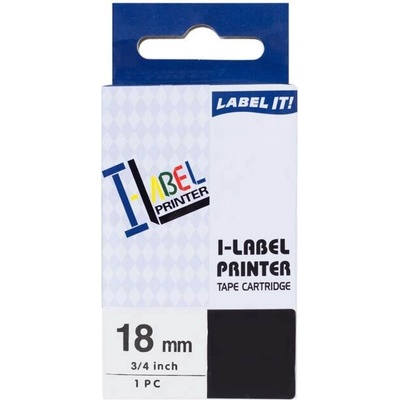 PRINTLINE kompatibilní páska s Casio XR-18X1 18mm, 8m černý tisk/průhledný podkl. PLTC11