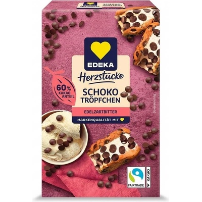Edeka Herzstücke čokoládové pecičky z hořké čokolády 100 g
