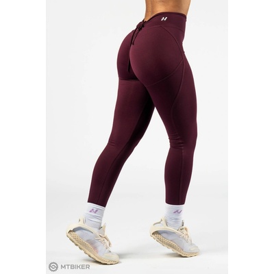 Nebbia Tvarujúce legíny so šnurovaním OWN YOUR POWER 426 dark red