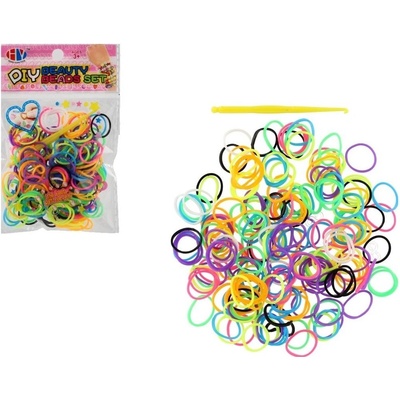 Teddies udělej si svůj náramek gumičky barevné 600ks v sáčku 12x16cm – Zboží Mobilmania