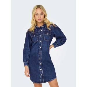 ONLY Рокля onlallie ls stretch dnm dress azg (153271384536867)