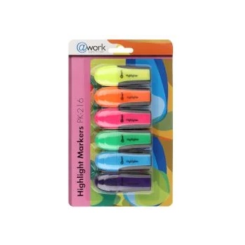 Image 1 of @Work Тест маркери mini 6 цвята 6 броя