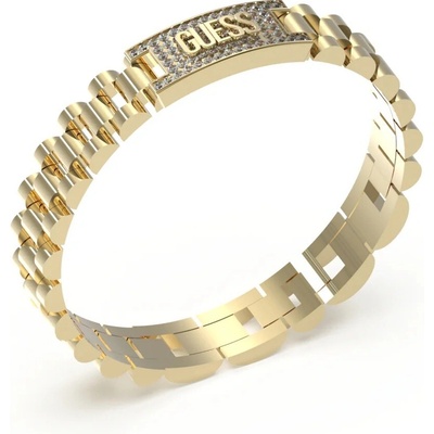 Guess Moderný pozlátený náramok mužov Empire JUMB03200JWYGT/U