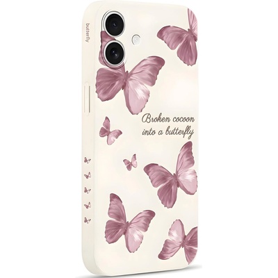 Apple Pnakqil защитен калъф Butterfly за Apple iPhone 17 Pro Max - Бежов KP39899