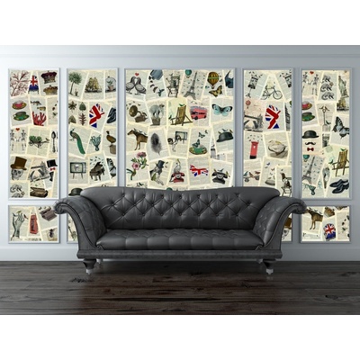 Wall Kreatívna koláž 64 dielov 37,5 x 27,5cm Marion McConaghie