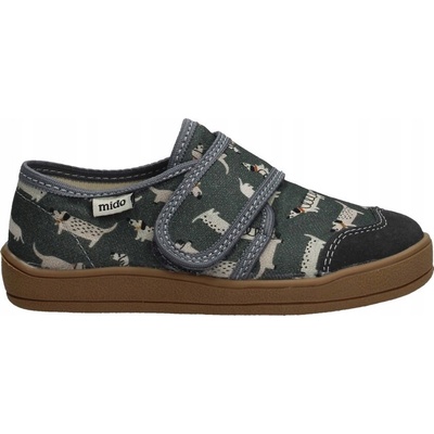 MIDO 60-09 MÄKKÉ papučky TENISKY barefoot KOŽENÉ NA SUCHÝ ZIPS DOGGY GRAY