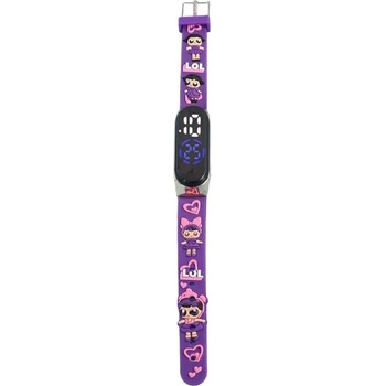 Nubi Детски часовник NUBKI Band M7, Силиконова каишка, Лилав (M7-PURPLE)