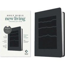 NLT Premium Value Compact Bible, Filament Enabled Edition Leatherlike, Black Mountainscape