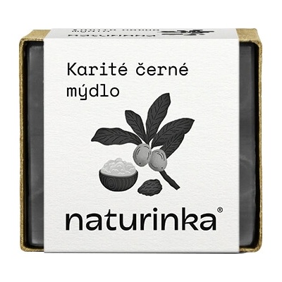 Naturinka čistiace karité pleťové mydlo s aktívnym uhlím 50 g
