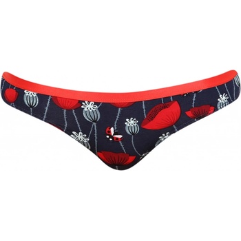 Dedoles Veselé dámske nohavičky brazilky Lienky a červené maky D W UN BL C C 208