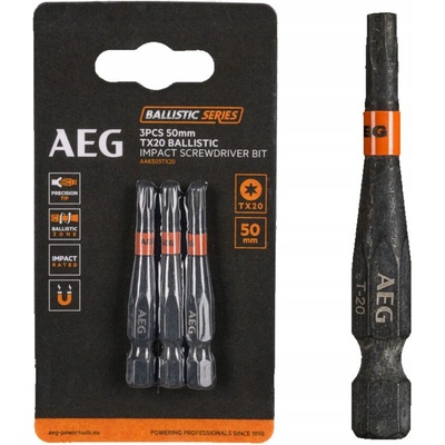 AEG Balistické bity zosilnené 50mm TX20 3 ks AAK503TX20
