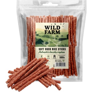 WILD FARM патешко месо и оризови пръчици 500 г лакомство за кучета