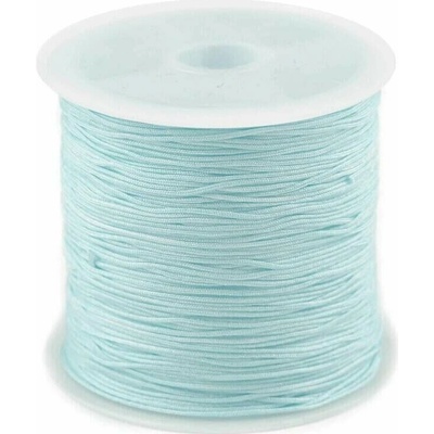 Šňurka na dozdobení účesu - polyester, 0,5mm, 25m Barva: mentolová
