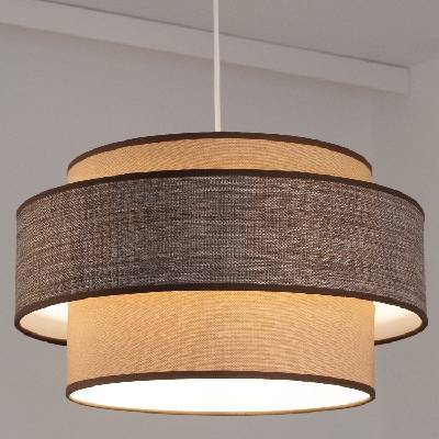 BELIS Пендел GRACE 1xE27/60W/230V Ø 40 см бежов/кафяв (BE0891)