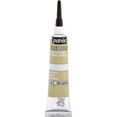 Pébéo Cerne Relief Контур за стъкло Pale Gold 20 ml 1 бр (69.5406)