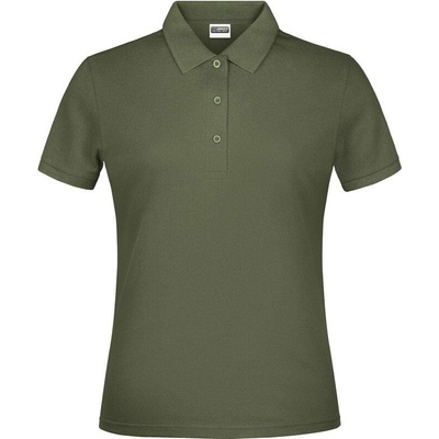 James & Nicholson JN 791 Dámske piqué polo zelená Olive
