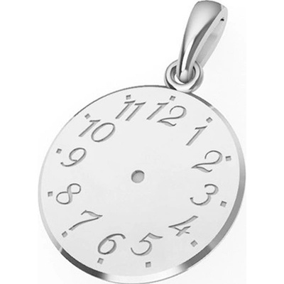 Luxur Přívěsek z bílého zlata Křtící hodiny 585 66 2 8001.1B00.0.00.000.23