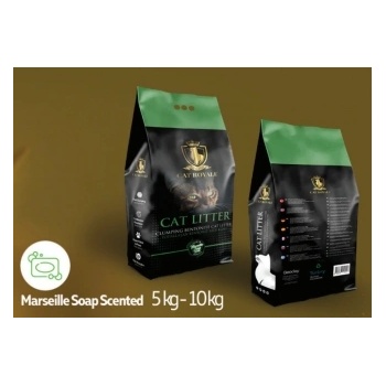 Geoclay Cat Royale - Висококачествен бял бентонит за котешка тоалетна с аромат на марсилски сапун, 10 кг