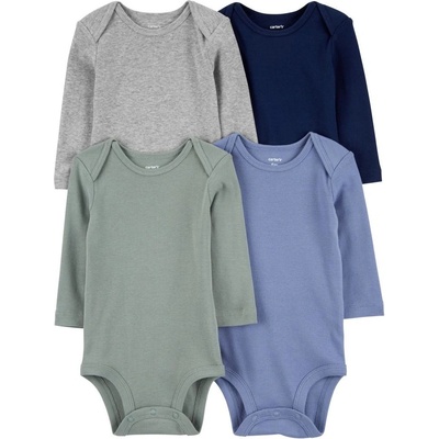 CARTER'S Body dlouhý rukáv Blue Green Gray kluk 4ks