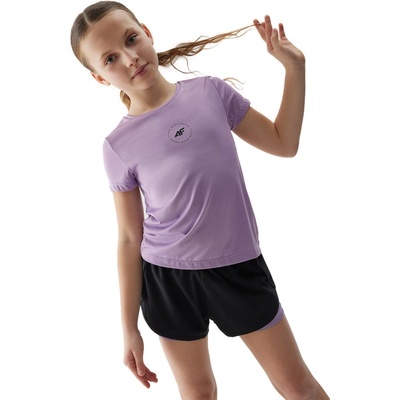4F JUNIOR-TSHIRT FNK-4FJWSS24TFTSF696-51S-VIOLET Fialová