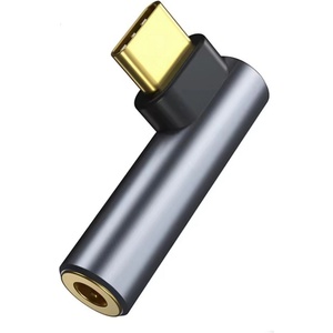 Planet Tech Универсален аудио адаптер Planet Tech, USB Type-C - 3.5 mm за Samsung, Apple, Huawei, Xiaomi, Oppo, Сив (Planet3.5Grey)