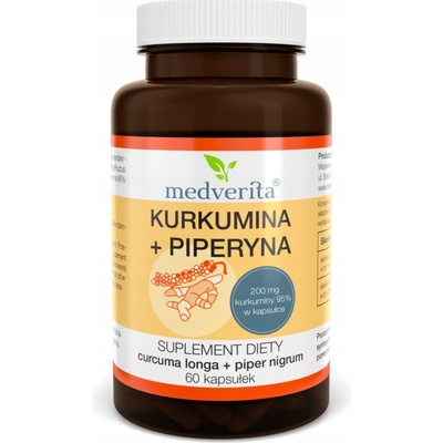 Medverita Kurkumín + Piperín 60 kapsúl