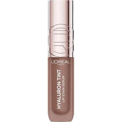 L’Oréal Paris Hyaluron Tint Lip Stain Serum tekutá rtěnka s hydratačním účinkem 485 Nude Espresso 5 ml