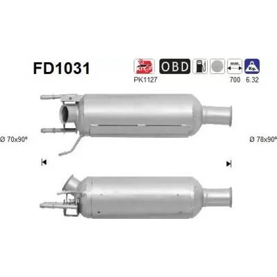 AS Filtr pevných částic ASA FD1031