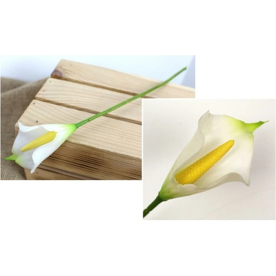 lacne-dekoracie.sk Umelá kala biela 55B 34 cm