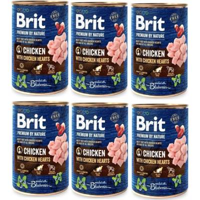 Brit Premium by Nature Пилешко с пилешки сърца 6x800г