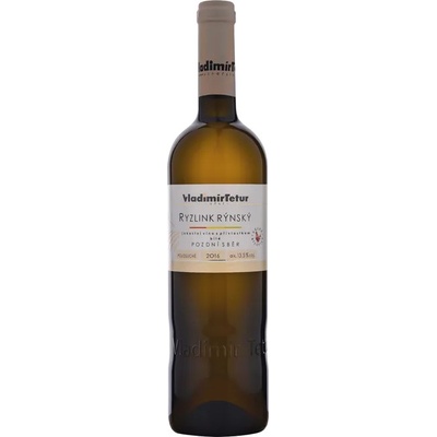 Vladimír Tetur Ryzlink rýnský pozdní sběr 12,5% 0,75 l (holá láhev)