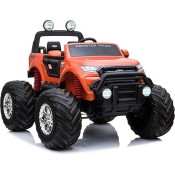 Lean Toys Elektrické autíčko Ford Ranger Monster Truck 4X4 Dialkový ovládač 2.4Ghz oranžová