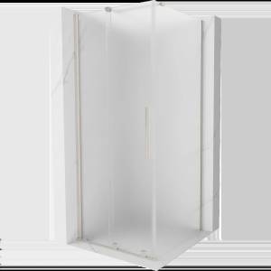 Mexen Velar плъзгаща се душ кабина 110 x 110 см, матирано, четкан никел - 871-110-110-31-97 (871-110-110-31-97)