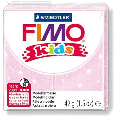 FIMO Глина, 42 g, горима, FIMO "Kids", светлорозова перла 8030-206 (8030-206)
