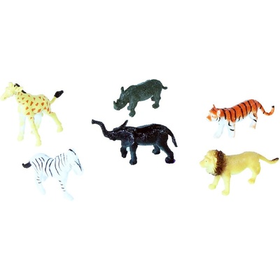 Rappa Комплект фигурки Rappa - Диви животни, 6 броя, 6-7 cm (208025)