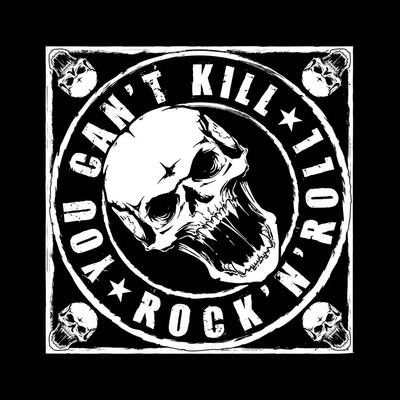 Generic Design Themes You Can't Kill Rock N' Roll čierna