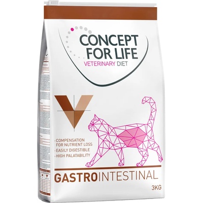 Concept for Life 3x3кг Gastro Intestinal Concept for Life Veterinary Diet за котки