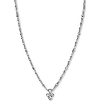 Rosefield Oceľový náhrdelník s trojitým kryštálom Swarovski toccombo JTNTS-J442