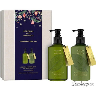 Scottish Fine Soaps Naturals sprchový gel 300 ml + krém na ruce a tělo 300 ml dárková sada
