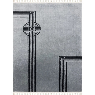 Najkoberce Amour 53116D geometrický / línie sivý