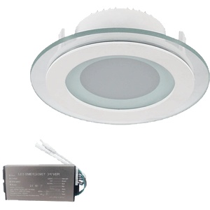 ELMARK Led ПАНЕЛ КРЪГЪЛ СЪС СТЪКЛО 18w 4000k+ АВ (99led640e)