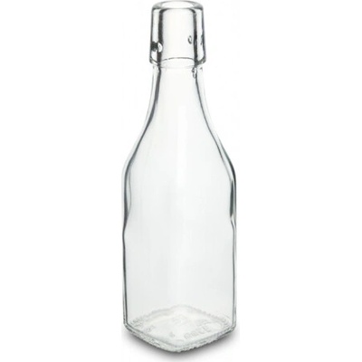 Skleněná lahev 250 ml hranatá s pákovým uzávěrem