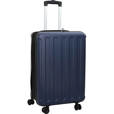 vidaXL Куфар с заключване Тъмносиньо 43 x 27 x 66 см ABS пластмаса (42006243)