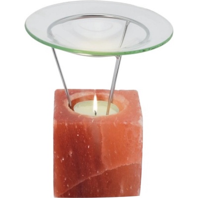 Himalaya Salt Dreams Арома свещник от хималайска сол Himalaya Salt Dreams - Куб, розов (240929)