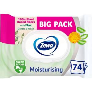 Zewa Moisturising BigPack Мокра Тоалетна Хартия 74бр (7322542613047)